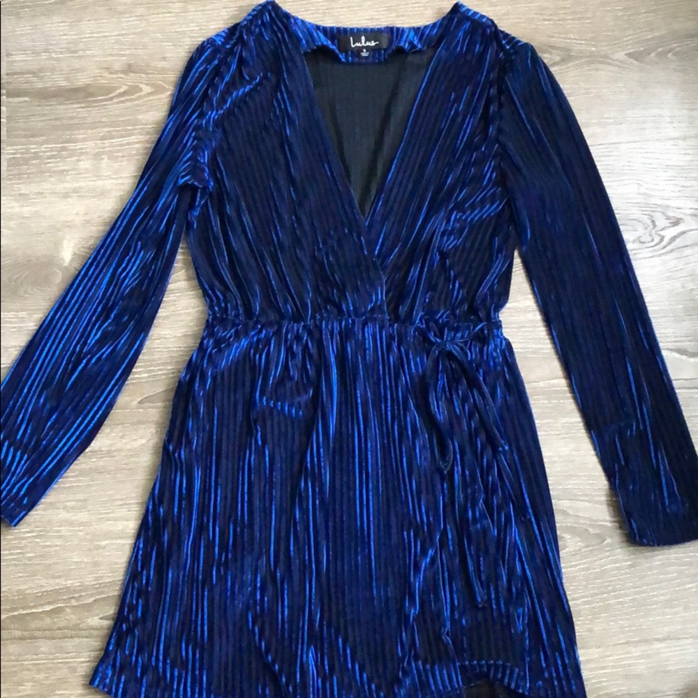 Royal Blue velvet dress
